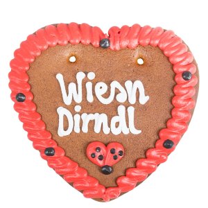 Wiesn Lebkuchenherz "Wiesn Dirndl", 16cm